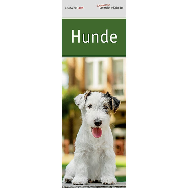 Lesezeichenkalender Hunde 2025, Vivendi Ars