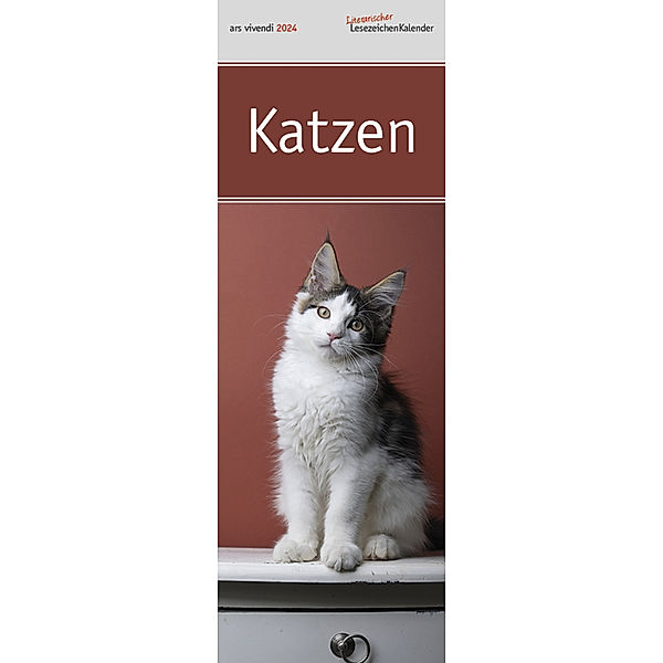 Lesezeichenkalender  Katzen 2024, Vivendi Ars