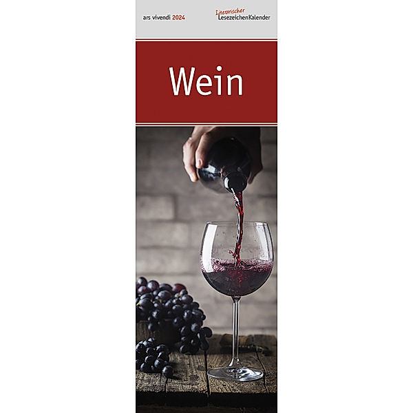 Lesezeichenkalender Wein 2024, Vivendi Ars