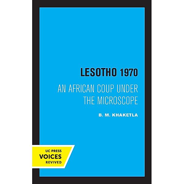 Lesotho 1970 / Perspectives on Southern Africa Bd.5, B. M. Khaketla