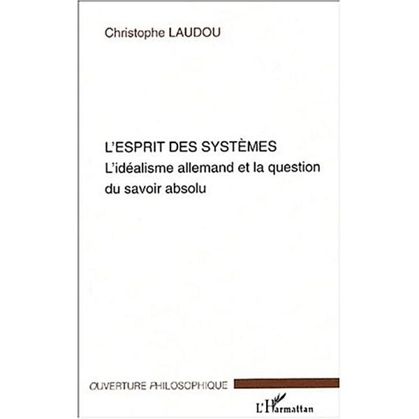 L'Esprit des systemes / Hors-collection, Laudou Christophe