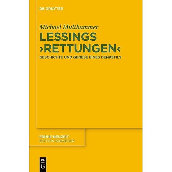 Lessings Rettungen / Frühe Neuzeit Bd.183, Michael Multhammer