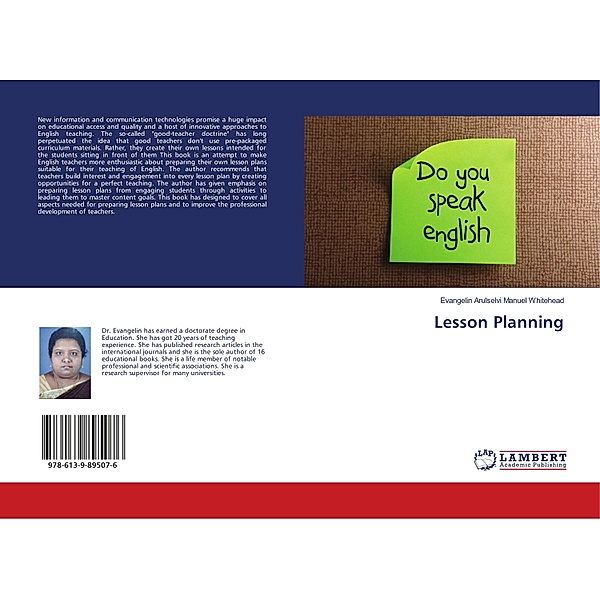 Lesson Planning, Evangelin Arulselvi Manuel Whitehead