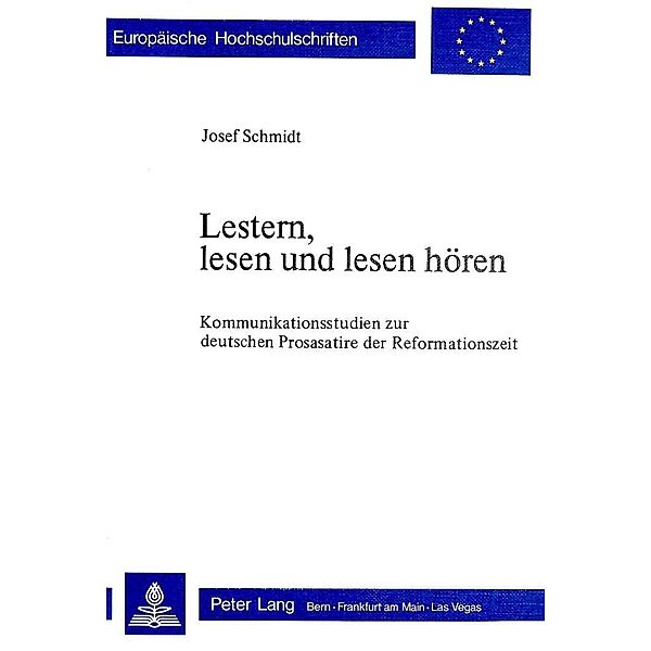 Lestern, lesen und lesen hören, Josef Schmidt