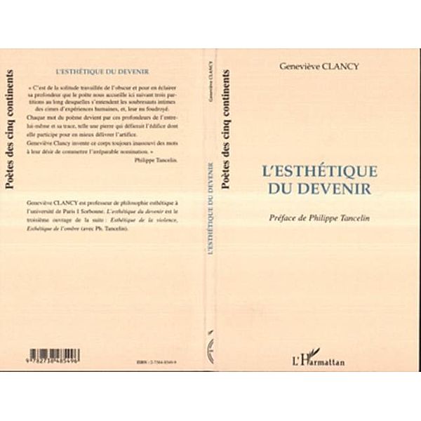 L'ESTHETIQUE DU DEVENIR / Hors-collection, Genevieve Clancy