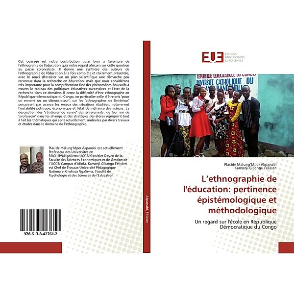 L'ethnographie de l'éducation: pertinence épistémologique et méthodologique, Kamonji Cibangu Félicien