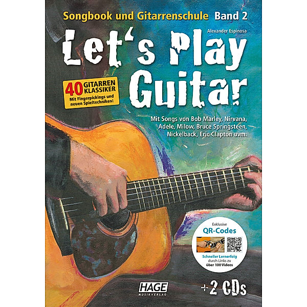 Let's Play Guitar Band 2 (mit 2 CDs und QR-Codes).Bd.2, Alexander Espinosa