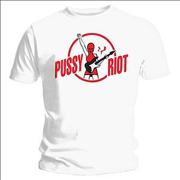 Let's Riot T-Shirt (Wht) (L) (, Pussy Riot