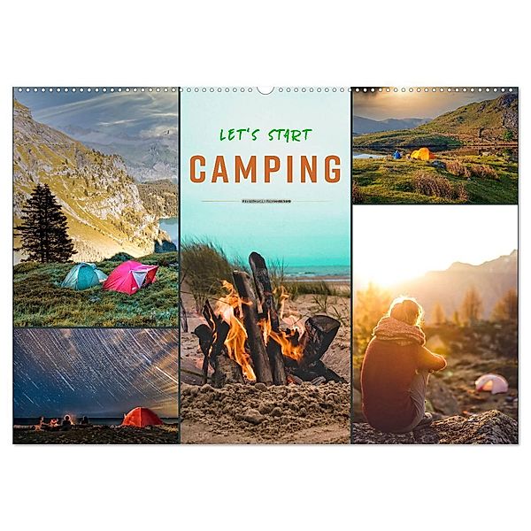 Let's start Camping (Wandkalender 2025 DIN A2 quer), CALVENDO Monatskalender, Calvendo, Peter Roder