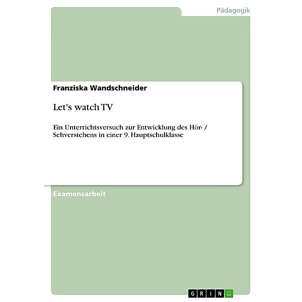 Let's watch TV, Franziska Wandschneider