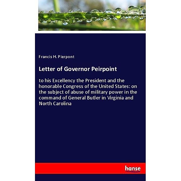 Letter of Governor Peirpoint, Francis H. Pierpont