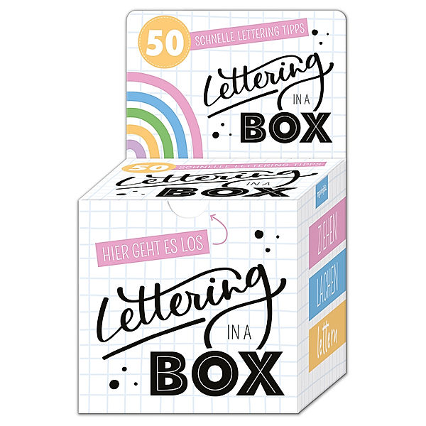 Lettering in a Box - 50 schnelle Letteringtipps - ziehen lachen lettern, Cornelia Landschützer