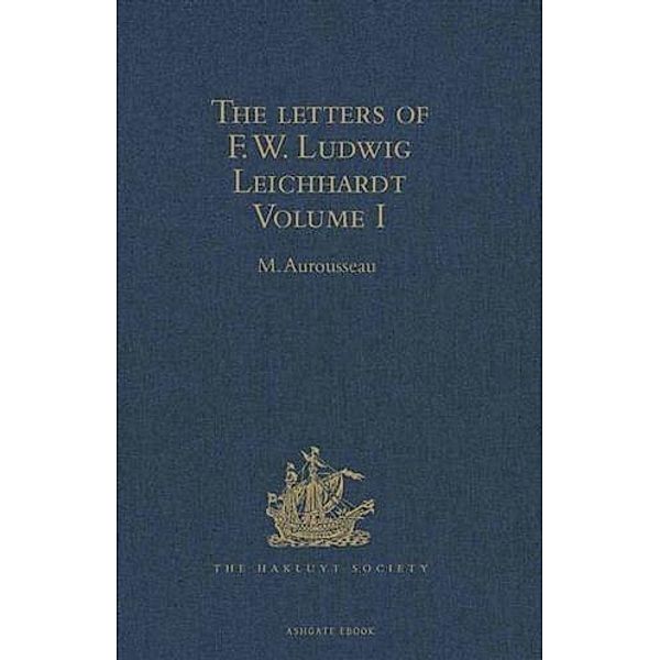 Letters of F.W. Ludwig Leichhardt