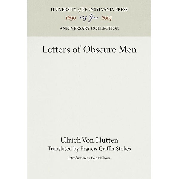 Letters of Obscure Men, Ulrich von Hutten