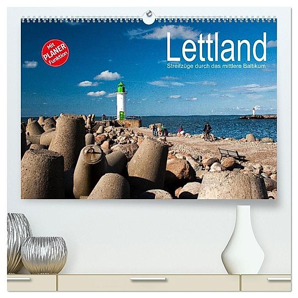 Lettland - Streifzüge durch das mittlere Baltikum (hochwertiger Premium Wandkalender 2025 DIN A2 quer), Kunstdruck in Hochglanz, Calvendo, Christian Hallweger