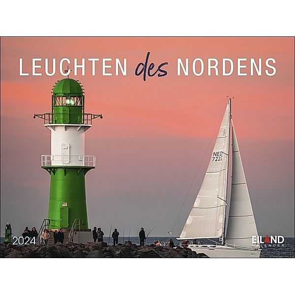 Leuchten des Nordens Mini-Broschurkalender 2024. Foto-Wandkalender mit Leuchtturmaufnahmen und Platz für Notizen. Kalender, Terminplaner und Blickfang.