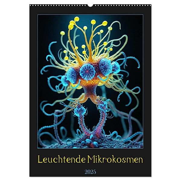 Leuchtende Mikrokosmen (Wandkalender 2025 DIN A2 hoch), CALVENDO Monatskalender, Calvendo, Sebastian Lüdke