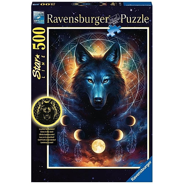 Leuchtender Wolf Puzzle