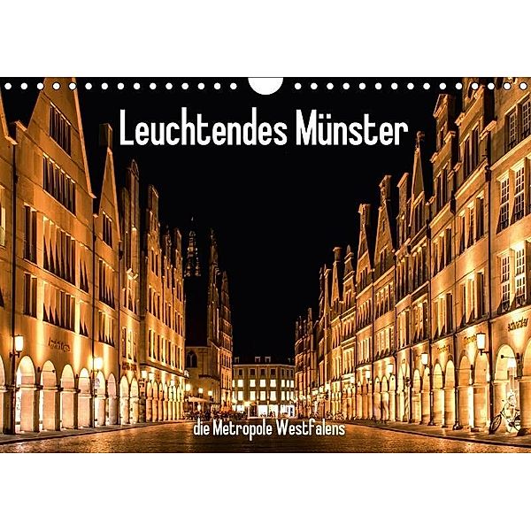 Leuchtendes Münster 2017 - die Metropole Westfalens (Wandkalender 2017 DIN A4 quer), Matthias Budde