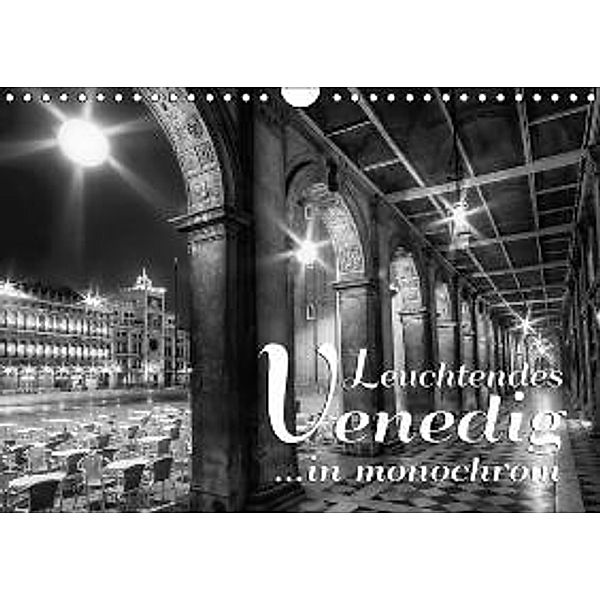 Leuchtendes Venedig in monochrom (Wandkalender 2015 DIN A4 quer), Melanie Viola