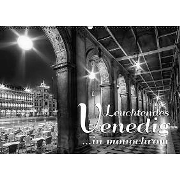 Leuchtendes Venedig in monochrom (Wandkalender 2015 DIN A2 quer), Melanie Viola
