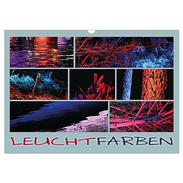 Leuchtfarben (Wandkalender 2025 DIN A3 quer), CALVENDO Monatskalender, Calvendo, Kathrin Sachse