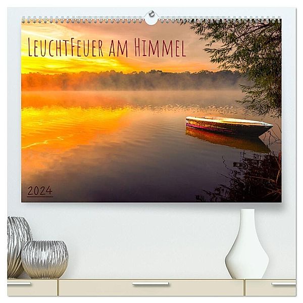 Leuchtfeuer am Himmel (hochwertiger Premium Wandkalender 2024 DIN A2 quer), Kunstdruck in Hochglanz, Tom-Pic-Art