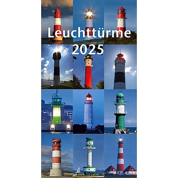 Leuchttürme 2025. 3-Monats-Tischkalender, René Menges