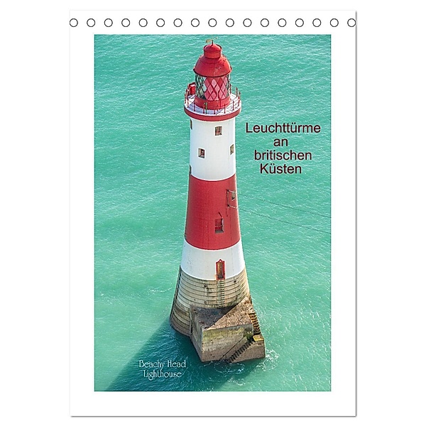 Leuchttürme an britischen Küsten (Tischkalender 2024 DIN A5 hoch), CALVENDO Monatskalender, Calvendo, Giuseppe Di Domenico