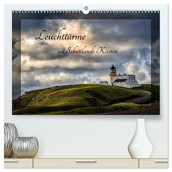 Leuchttürme an Schottlands Küsten (hochwertiger Premium Wandkalender 2024 DIN A2 quer), Kunstdruck in Hochglanz, Bernd Rothenberger