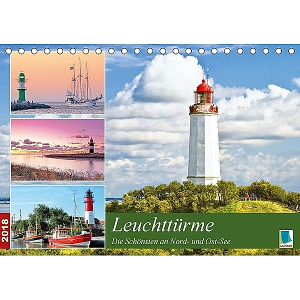 Leuchttürme: Die Schönsten an Nord- und Ostsee (Tischkalender 2018 DIN A5 quer) Dieser erfolgreiche Kalender wurde diese, CALVENDO