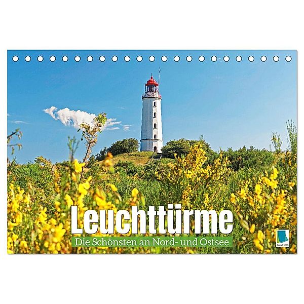 Leuchttürme: Die Schönsten an Nord- und Ostsee (Tischkalender 2025 DIN A5 quer), CALVENDO Monatskalender, Calvendo