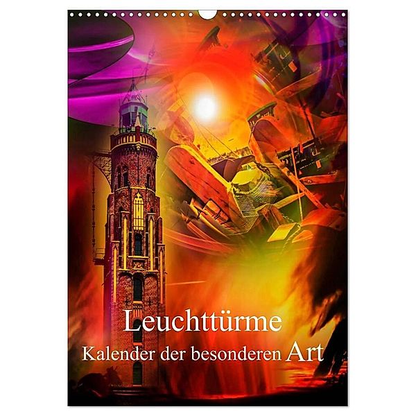 Leuchttürme Kalender der besonderen Art (Wandkalender 2024 DIN A3 hoch), CALVENDO Monatskalender, Walter Zettl