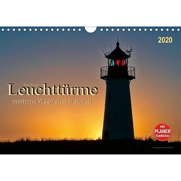 Leuchttürme - maritime Wegweiser weltweit (Wandkalender 2020 DIN A4 quer), Peter Roder