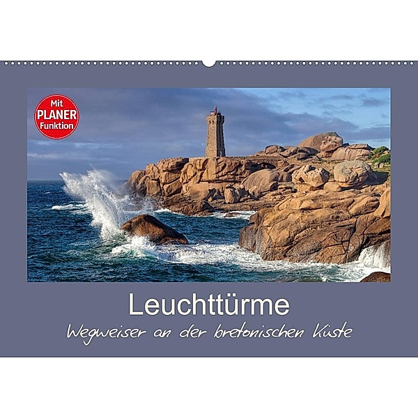 Leuchttürme - Wegweiser an der bretonischen Küste (Wandkalender 2023 DIN A2 quer), LianeM