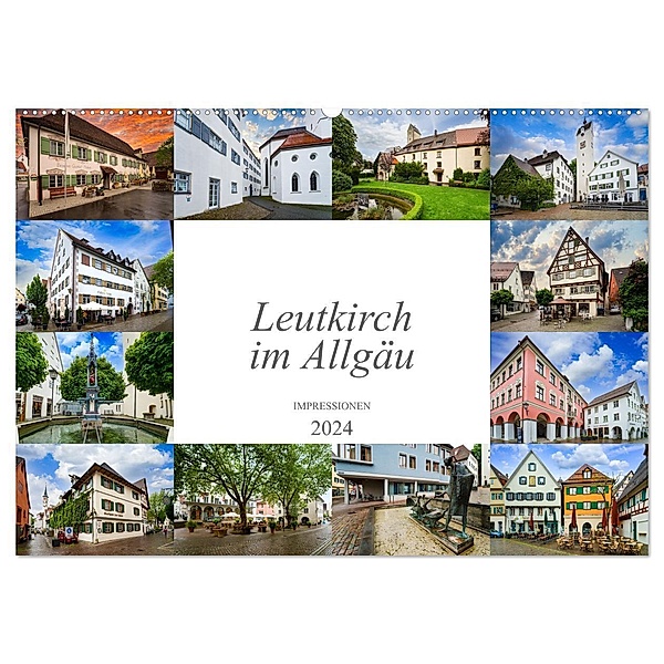 Leutkirch im Allgäu Impressionen (Wandkalender 2024 DIN A2 quer), CALVENDO Monatskalender, Dirk Meutzner