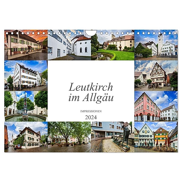Leutkirch im Allgäu Impressionen (Wandkalender 2024 DIN A4 quer), CALVENDO Monatskalender, Dirk Meutzner