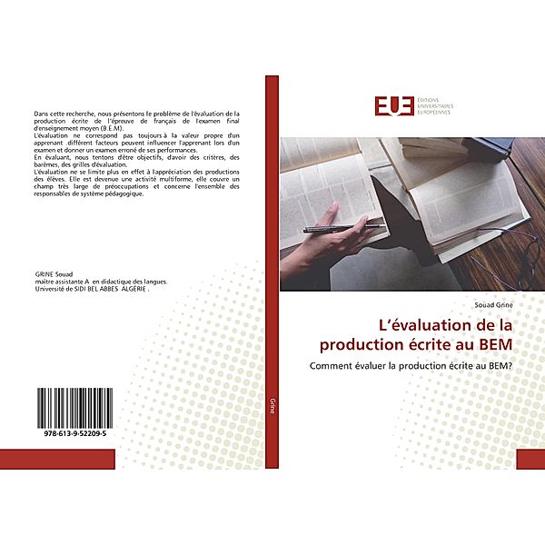 L'évaluation de la production écrite au BEM, Souad Grine