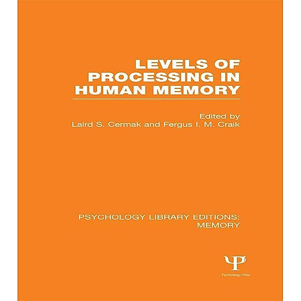 Levels of Processing in Human Memory (PLE: Memory)