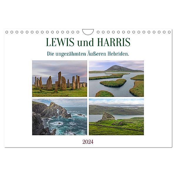 Lewis und Harris, die ungezähmten Äußeren Hebriden. (Wandkalender 2024 DIN A4 quer), CALVENDO Monatskalender, Calvendo, Joana Kruse