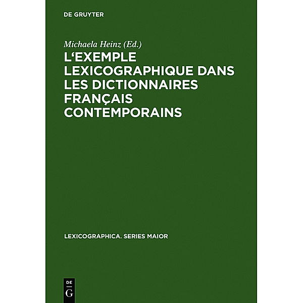 L'exemple lexicographique dans les dictionnaires français contemporains