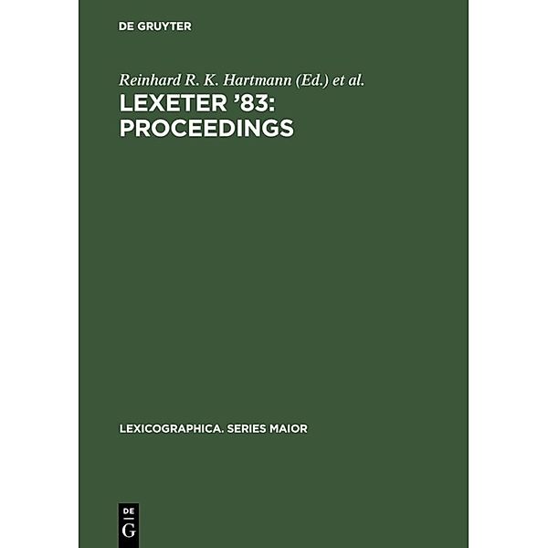 LEXeter '83: proceedings