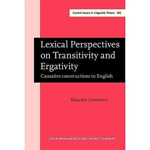 Lexical Perspectives on Transitivity and Ergativity, Maarten Lemmens