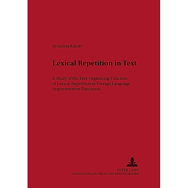 Lexical Repetition in Text, Kristina Károly
