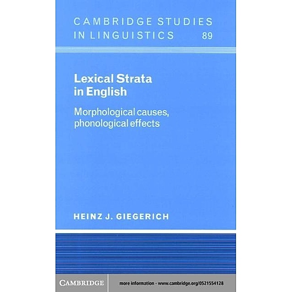 Lexical Strata in English, Heinz J. Giegerich