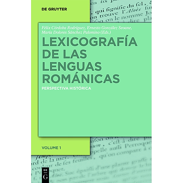 Lexicografía de las lenguas románicas.Vol.1