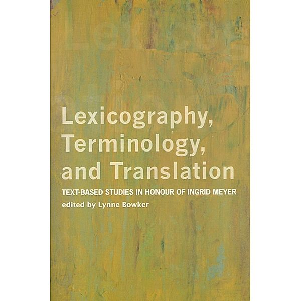 Lexicography, Terminology, and Translation / University of Ottawa Press