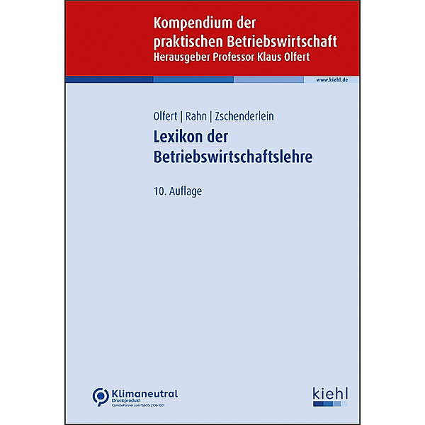 Lexikon der Betriebswirtschaftslehre, Horst-Joachim Rahn, Oliver Zschenderlein