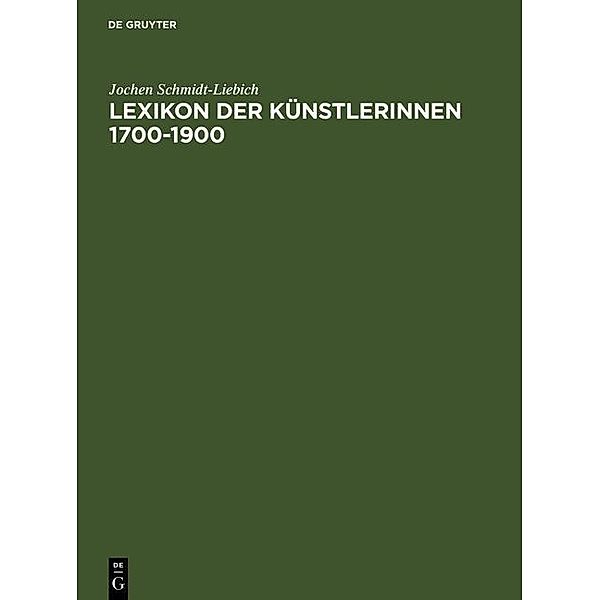Lexikon der Künstlerinnen 1700-1900, Jochen Schmidt-Liebich