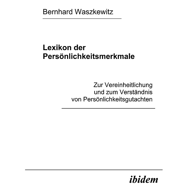 Lexikon der Persönlichkeitsmerkmale, Bernhard Waszkewitz